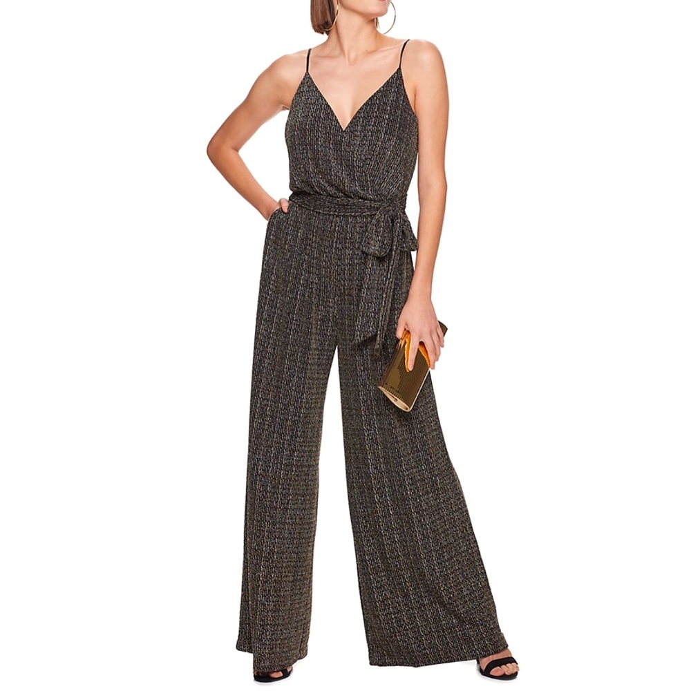 Jennifer Lopez-Women’s Wide Leg Metallic Jumpsuit-SIZE XLARGE-**WORN ONCE**
